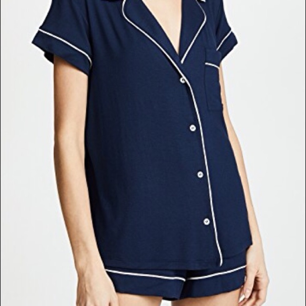 Navy and cream eberjey pajama set